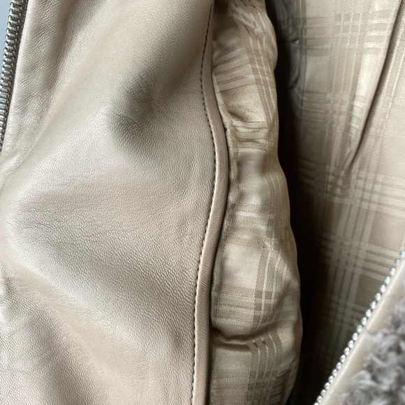 Agnona Women’s Grey Lamb Fur Bomber Jacket — Size 40 (Italy / EU 40) - Picture 5 of 10